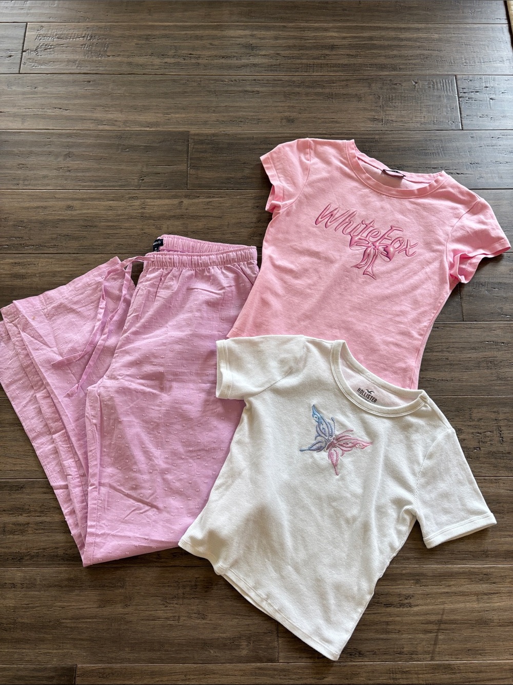 GAP Body pants, White Fox top, Hollister top